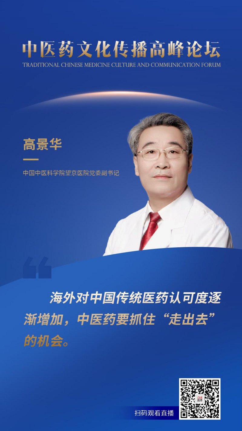 高景华：中医药文化“走出去”，最根本还是靠疗效