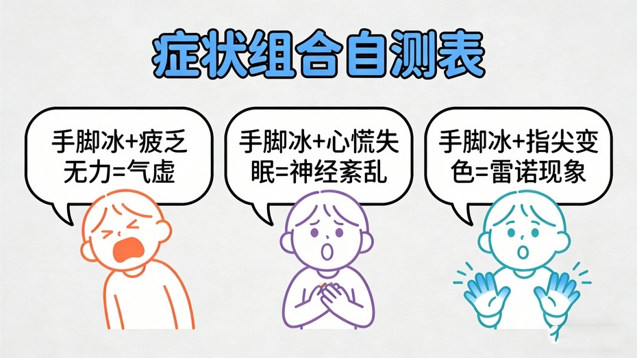 冬天手脚冰冷还出冷汗?久坐族必看!常见机制与改善方法一次说清(图2) 冬天手脚冰冷还出冷汗?久坐族必看!常见机制与改善方法一次说清(图3)
